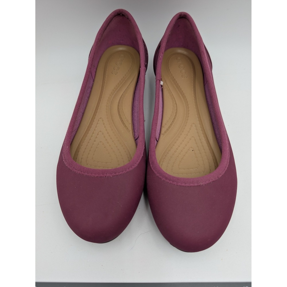 Crocs Womens Ballet Flats Size 7 Shoes Comfort Berry Pink
